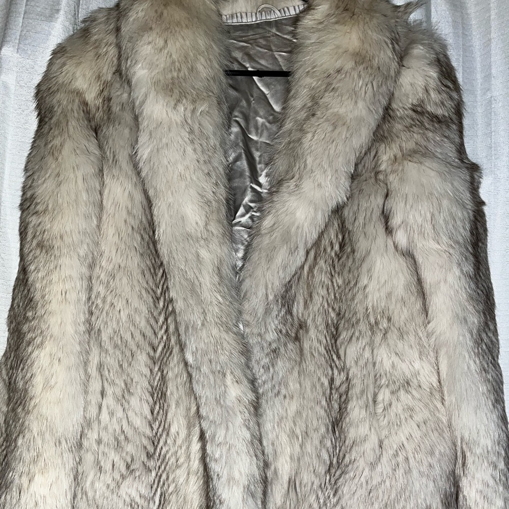 Saga Furs Natural Fox Fur Coat M/10 - Picture 8 of 16